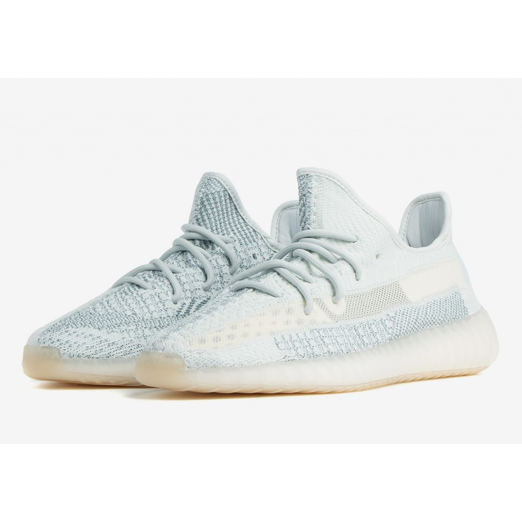 white reflective yeezy